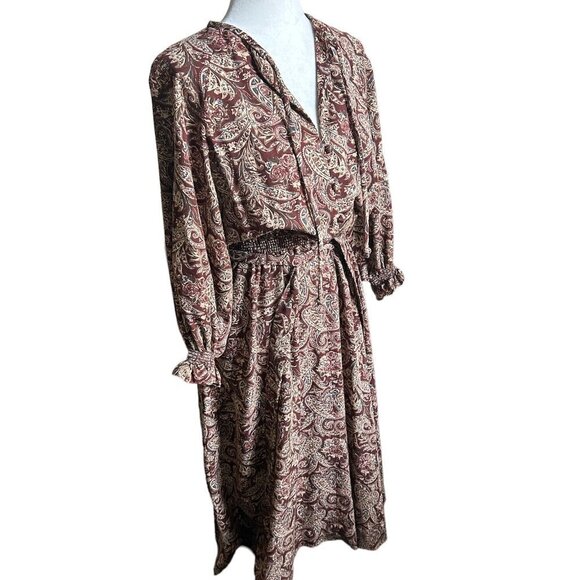 MISSY HOUSE Of Canada Vintage Floral Statement Sleeve Dress US S - Picture 2 of 9